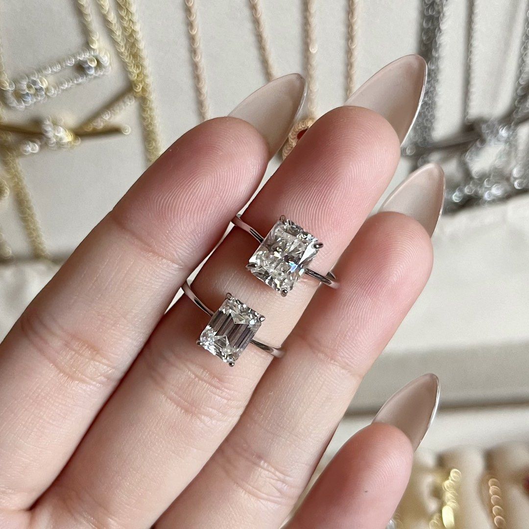 RADIANT CUT MOISSANITE RING S925 (Category: Rings) located in Talavera. Submitted by curatedbykhy (Listing ID 1467235510, Image 3). Description: 💍 RADIANT CUT MOISSANITE RING ✨ 3ct stone size ✨ S925 sterling silver with markings ✨ Adjustable size ✨ Comes with a China local certificate ✨ Brand new and never worn A timeless, elegant piece perfect for everyday wear or special occasions. ✨.