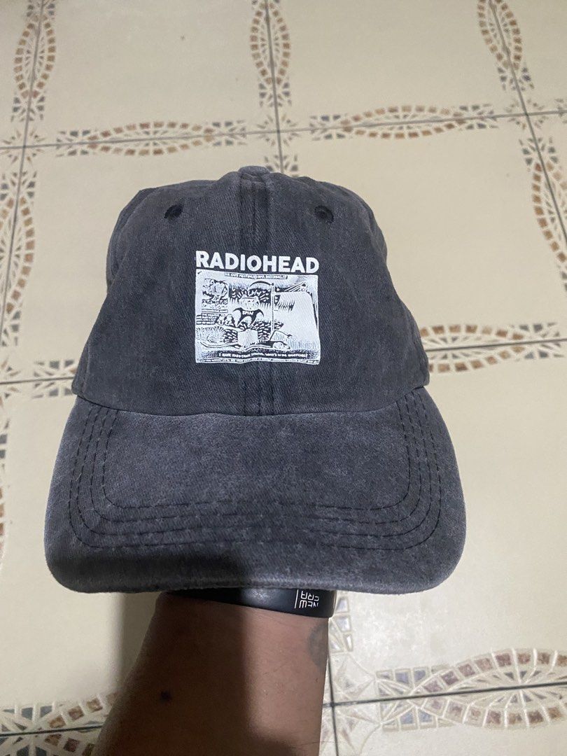 Radiohead dadhat cap (Category: Caps & Hats) located in Cebu City. Submitted by hustler_69 (Listing ID 1467258326, Image 1). Description: Radiohead dadhat cap(acid wash) One size fits most Very good condition Details are all posted.