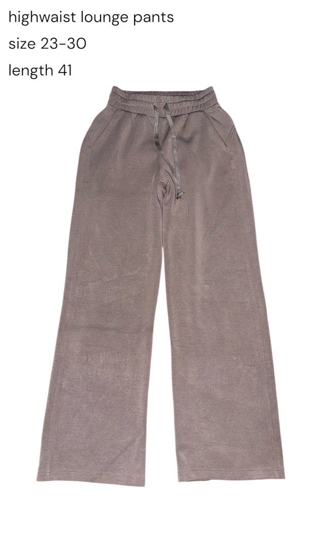 Rae Mode High Waist Lounge Pants (Category: Other Bottoms) located in San Narciso. Submitted by angels.attic21 (Listing ID 1467245320, Image 1). Description: - Brand/Model: Rae Mode lounge pants - Color: Versatile taupe grey - Size: Small (fits waist 23" - 30", length 41") - Features: High waisted, elastic drawstring waistband, and handy side pockets. very comfyyy - Fit: Relaxed wide leg silhouette for maximum all-day comfort - Condition/Use: Gre