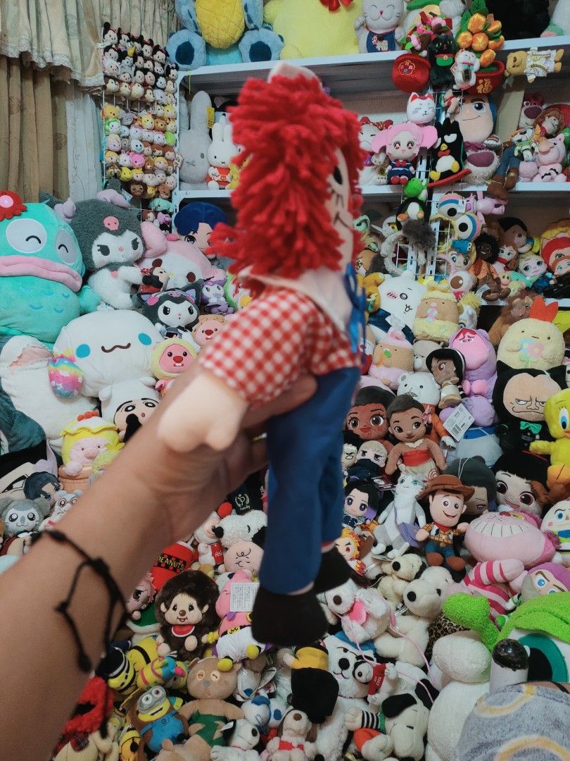 Raggedy Andy Plushie (Category: Plushies & Soft Toys) located in Antipolo. Submitted by bhabiegraciefashionlab (Listing ID 1467333816, Image 2). Description: ✨Raggedy Andy Plushie 🇯🇵Authentic From Japan 📸Actual Photos posted, what you see is what you'll get 😍Perfect for Collectors or for gifting 💸MOP 👉🏻Gcash /Maribank/GoTyme 🚚MOD 👉🏻J&T / Lalamove ❌NO FREE Sf (sf is paid by the buyer) ❌NO COD 👥Meet up sa malapit pwede or Pick up nyo pwe
