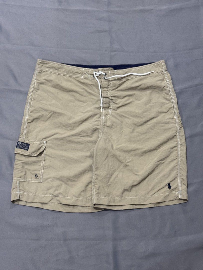 Ralph Lauren board shorts (Category: Swim Trunks & Board Shorts) located in Bacoor. Submitted by 999archives_ (Listing ID 1467344466, Image 1). Description: Polo Ralph Lauren Tan Cargo Board Shorts / Swim Trunks.