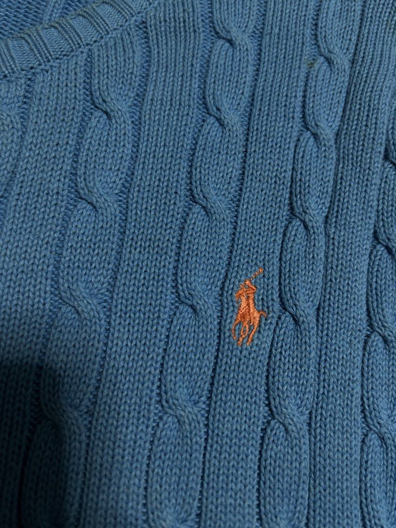 Ralph lauren cable knit womes (authentic) (Category: Others Tops) located in Trece Martires City. Submitted by flip_flips (Listing ID 1467333330, Image 2). Description: Ralph lauren cable knit womes (authentic) -Small on tag -Dimes: 18 width 22 length -Excellent condition -9.3/10 color rate -issue: none.