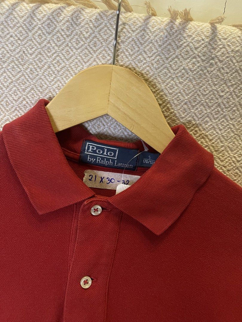 Ralph lauren red polo shirt (Category: Tshirts & Polo Shirts ) located in Manila. Submitted by hypestock_mnl (Listing ID 1467210582, Image 3). Description: - stylish - perfect for casual wear - great fit - in good condition - minimal signs of usage - 9/10 - money worth! - see pics for details/issue.