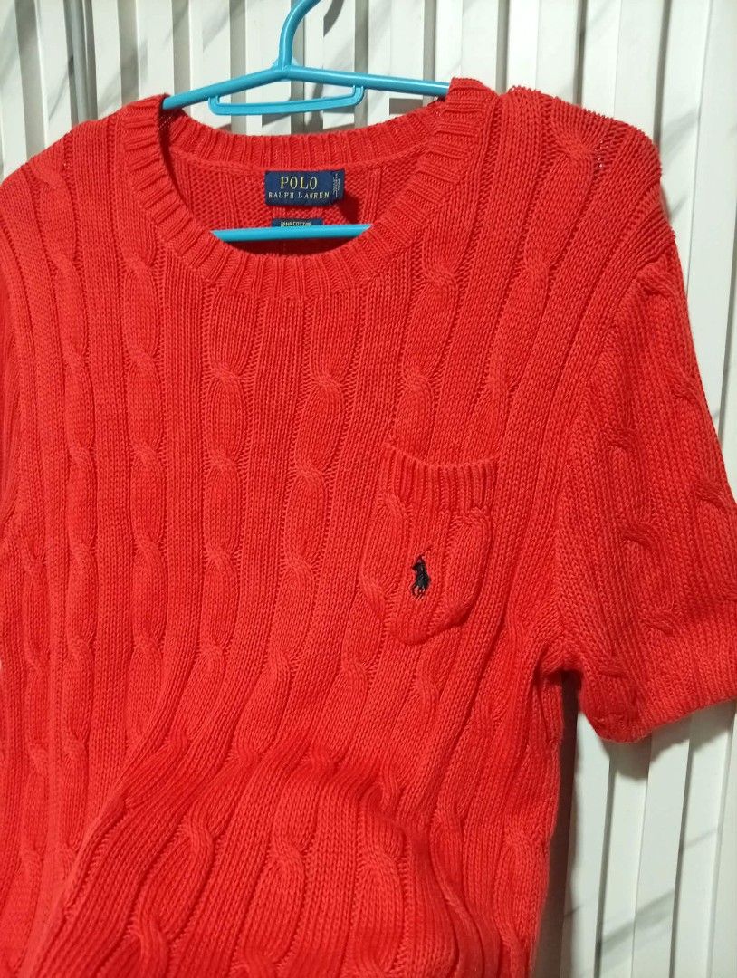Ralph Lauren Womens Cable Knitted with pocket ( Authentic ) (Category: Shirts) located in Barotac Nuevo. Submitted by john.pritz (Listing ID 1467329538, Image 2). Description: Ralph Lauren Womens Cable knitted With pocket ( Authentic ) Like new condi no issue Size large on tag Width 15 to stretch 22 pasok Length 25.