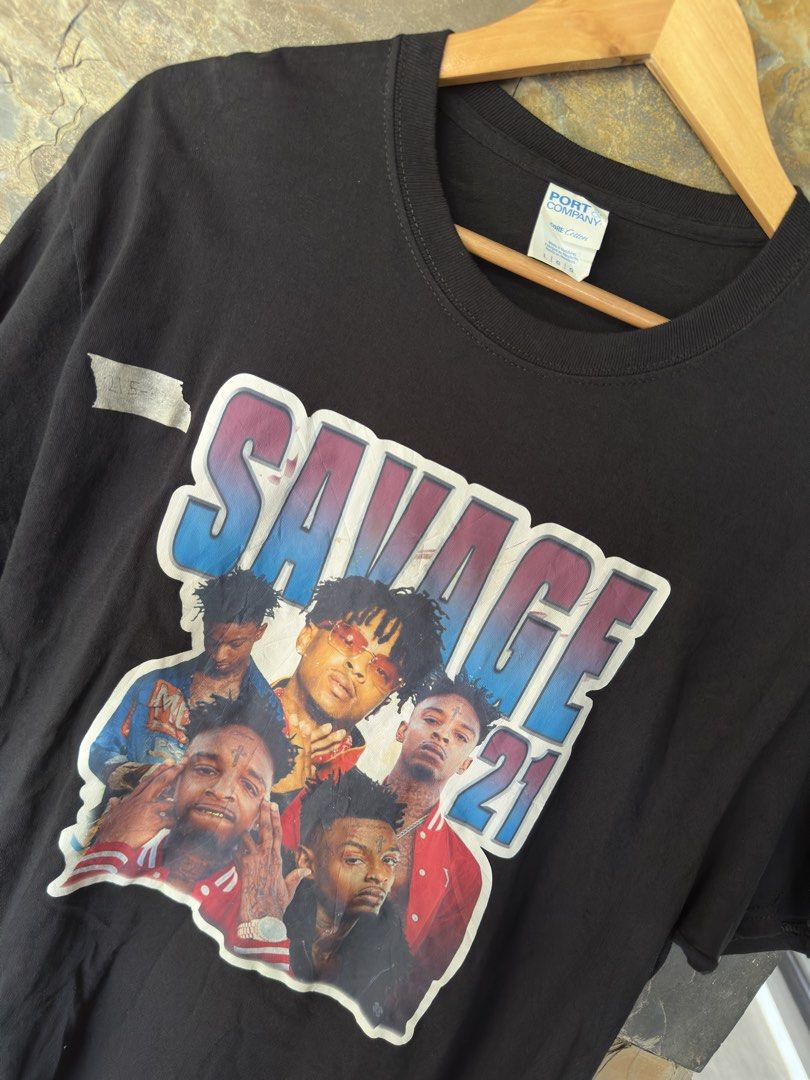 Rap Tee 21 Savage (Category: Tshirts & Polo Shirts ) located in Tuguegarao City. Submitted by bunchoy_thriftshop (Listing ID 1467229743, Image 2). Description: 📌21 SAVAGE RAPTEE Excelent Condition Large 21.5-30 ₱350 +Shippingfee 📍Quirino Province.