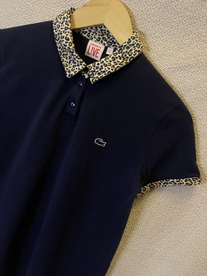 Rare lacoste leopard collar polo shirt (Category: Shirts) located in Manila. Submitted by hypestock_mnl (Listing ID 1467204944, Image 2). Description: - stylish - perfect for casual wear - great fit - in good condition - minimal signs of usage - 9/10 - money worth! - see pics for details/issue.