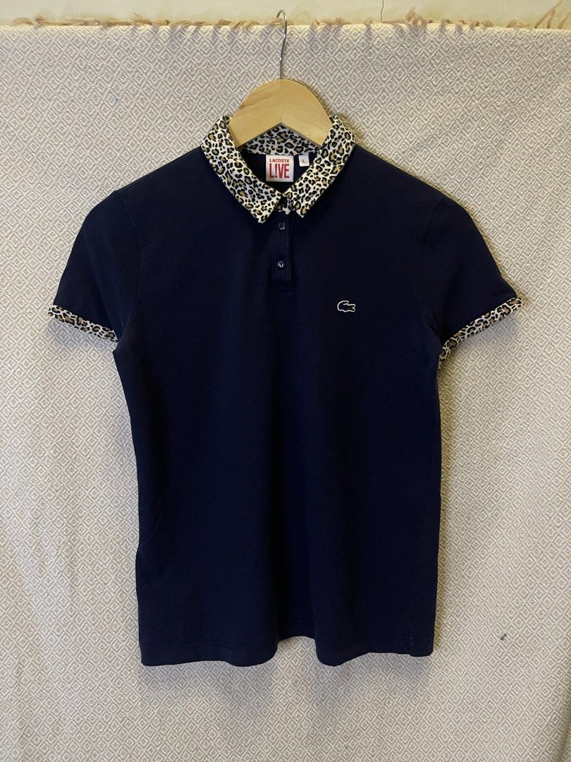 Rare lacoste leopard collar polo shirt (Category: Shirts) located in Manila. Submitted by hypestock_mnl (Listing ID 1467204944, Image 1). Description: - stylish - perfect for casual wear - great fit - in good condition - minimal signs of usage - 9/10 - money worth! - see pics for details/issue.