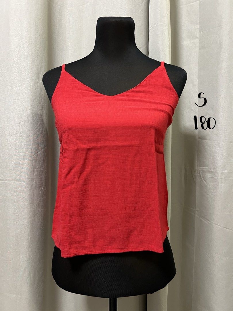 Red spaghetti strap camisole (Category: Sleeveless) located in Las Pinas. Submitted by jilanah (Listing ID 1467350595, Image 1). Description: .