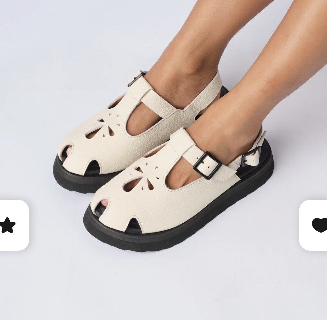 Renegade Folk Figures Chunky Sling (Category: Flats & Sandals) located in Manila. Submitted by naurtica (Listing ID 1467227439, Image 1). Description: - Authentic Renegade Folk - Color: Creme - Style: Figures Chunky Sling not my style pala talaga the chunky, regret joining the bandwagon but its super comfy.