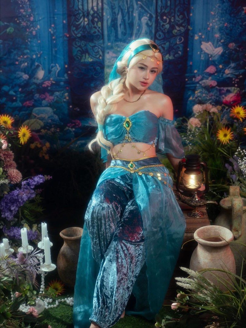 RENT: Jasmine Halloween Costume (Category: Sets or Coordinates) located in Rizal. Submitted by rrbbmm (Listing ID 1467231116, Image 2). Description: - Rental!! Open slots for oct-dec 2026, peak rates for fri to sun 🤍 - Includes accessories - XS TO M, stretch .