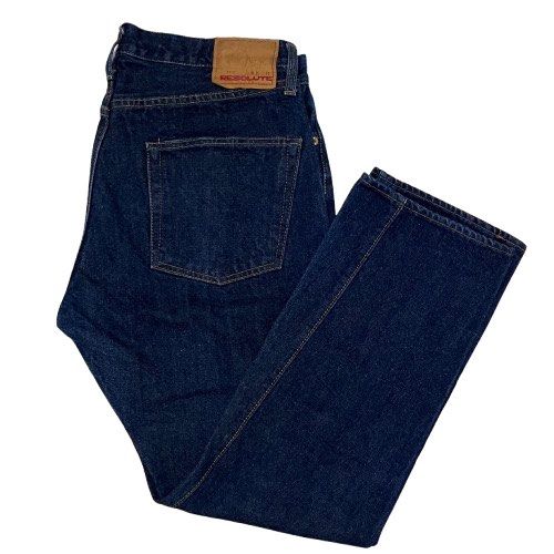 Resolute 710 Selvedge Denim Jeans (Category: Jeans) located in Dasmarinas. Submitted by sjo101 (Listing ID 1467287127, Image 3). Description: - Tapered slim fit - Great overall condition - Actual measurements (laid flat) W 18 L 39.5 Rise 11 Hem 8.