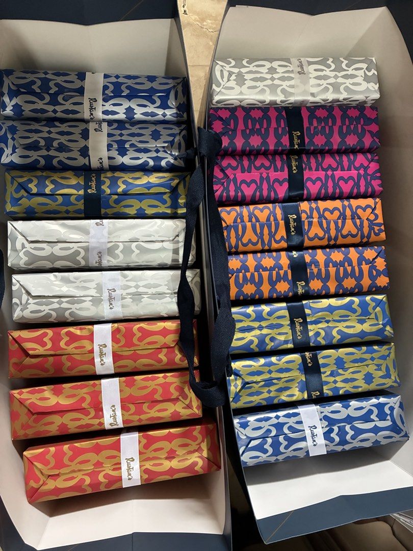 Restocked RUSTANS Gift Supplies Set - take ALL PER SET (Category: Everything Else Others) located in Muntinlupa City. Submitted by mystyle10 (Listing ID 1467218543, Image 1). Description: Sold per Set: 1 - Rustans Paper Bag 1 - Gift Box 1 - Gift Card 1 - Gift Wrapper 1 - Rustans Ribbon 1 - Tissue.