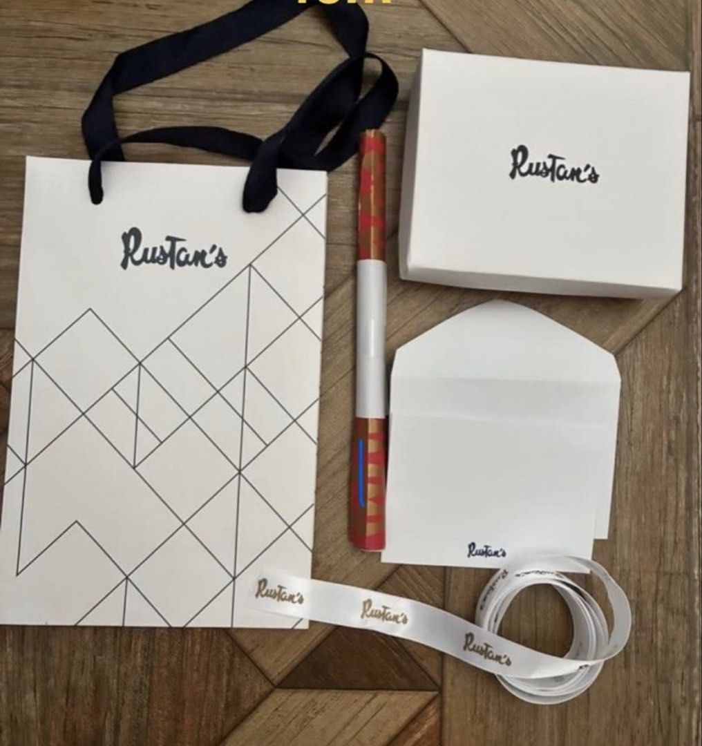 Restocked RUSTANS Gift Supplies Set - take ALL PER SET (Category: Everything Else Others) located in Muntinlupa City. Submitted by mystyle10 (Listing ID 1467218543, Image 3). Description: Sold per Set: 1 - Rustans Paper Bag 1 - Gift Box 1 - Gift Card 1 - Gift Wrapper 1 - Rustans Ribbon 1 - Tissue.