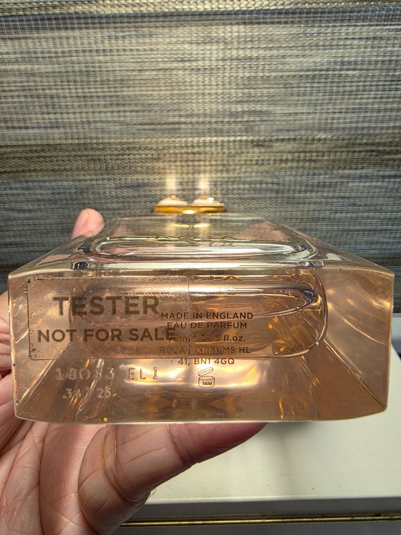 Roja Elixir Femme EDP (Category: Fragrance & Deodorants) located in Makati City. Submitted by declutternow_85 (Listing ID 1467230190, Image 2). Description: 75ml tester Authentic - return if proven fake Juice level as see in picture No lowballing please 📍Makati.