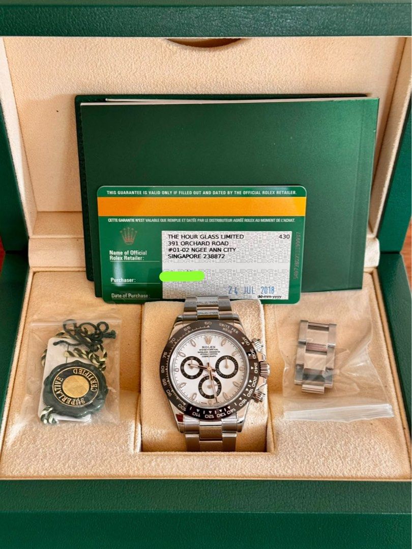 Rolex Daytona Panda 116500LN (Category: Luxury Watches) located in San Juan City. Submitted by luxxtimepieces (Listing ID 1464152999, Image 2). Description: Rolex Daytona Panda Ref 116500LN July 2018 Full complete set With PPF Open for Authentication 🙏 .