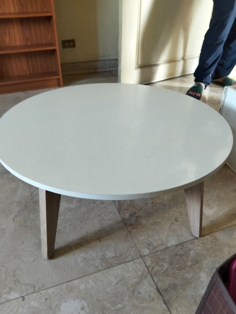 Preloved Low Round Table (Category: Tables & Sets) located in Binan City. Submitted by croti_by_juliechi (Listing ID 1467266253, Image 1). Description: FOR SALE: Preloved Low Round Table Php1,000 PM for additional photo Location/Pick-up: Jabeztech Corp Lot 3, Block 5, Macaria Business Center, Mabuhay, Carmona, Cavite Mon–Fri, 8AM–4PM (except sat-sun-holiday) Delivery: Lalamove / courier (buyer’s booking and expense) Payment: Cash/GCash.