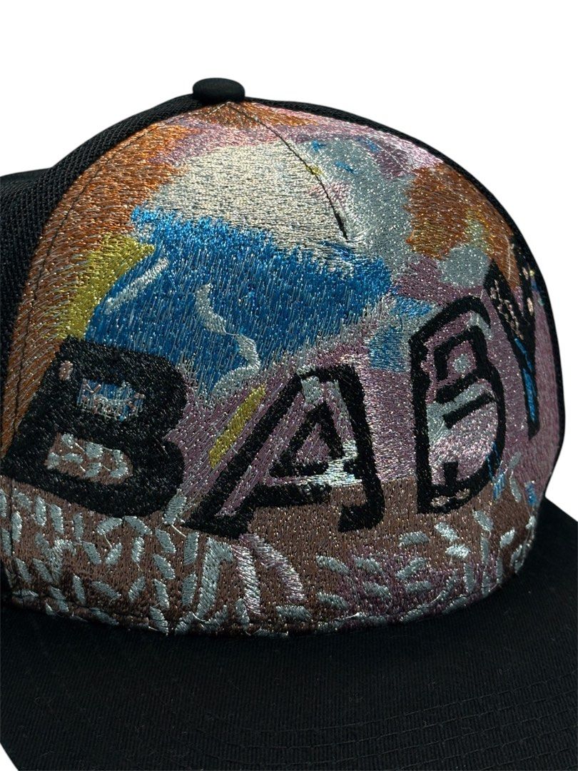Saint Laurent 2016 Metallic "Baby" Hat (Category: Luxury Accessories) located in Cagayan de Oro. Submitted by thatsdopethrift (Listing ID 1467277416, Image 3). Description: Saint Laurent Paris metallic “Baby” trucker cap from Hedi Slimane’s iconic Spring/Summer 2016 “Surf Sound” runway collection. A highly sought-after archival piece reflecting Hedi Slimane’s signature California-rock aesthetic, perfect for high-end streetwear collectors and SLP 