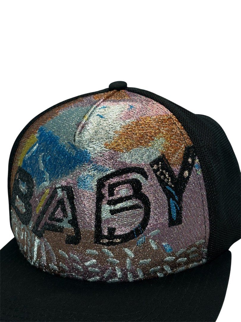 Saint Laurent 2016 Metallic "Baby" Hat (Category: Luxury Accessories) located in Cagayan de Oro. Submitted by thatsdopethrift (Listing ID 1467277416, Image 2). Description: Saint Laurent Paris metallic “Baby” trucker cap from Hedi Slimane’s iconic Spring/Summer 2016 “Surf Sound” runway collection. A highly sought-after archival piece reflecting Hedi Slimane’s signature California-rock aesthetic, perfect for high-end streetwear collectors and SLP 