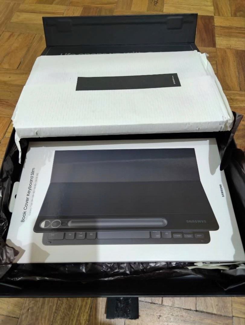 Samsung Galaxy tab s9+ bundle (Category: Android) located in Mati. Submitted by rk_finds (Listing ID 1467264793, Image 3). Description: Unsealed SAMSUNG GALAXY TAB S9+ bundle Keyboard slim (english/arabic) Original Accessories -Ideal for productivity and entertainment -Bought from the official Samsung shop in UAE -Used few times only -with tempered glass -No scratches (100% smooth) -Expired warranty -No hidden issues -256 gb RFS: I rarely use it 