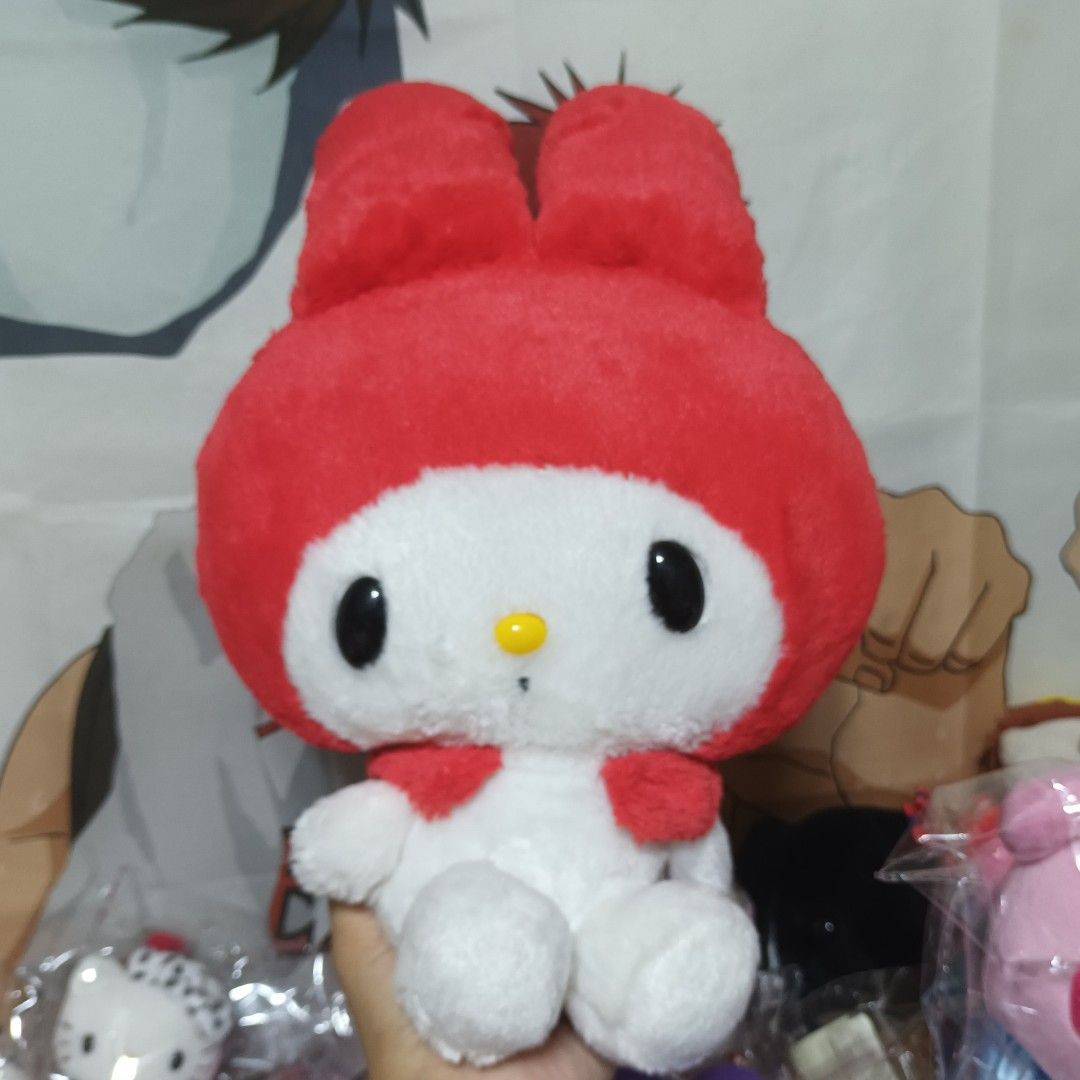 Sanrio - My Melody Red Hood (Category: Plushies & Soft Toys) located in Las Pinas. Submitted by rieries_shop (Listing ID 1467287649, Image 2). Description: - as is - washed and with flaws - pm me for more info/pic - Mop: Gcash/Maya/Gotyme/Maribank.