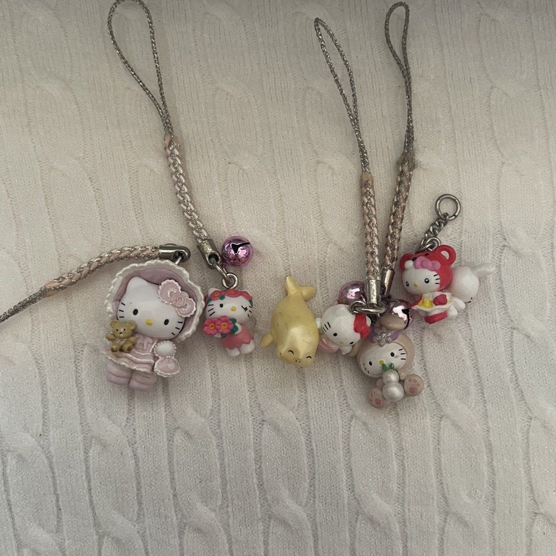 Sanrio Hello Kitty strap charms bundle (Category: Character Goods) located in Iloilo. Submitted by snrlvr_ (Listing ID 1467181884, Image 1). Description: - Authentic Sanrio Kitty strap charms bundle - Manage your expectations!! Mainly thrifted and are from Mercari JP .