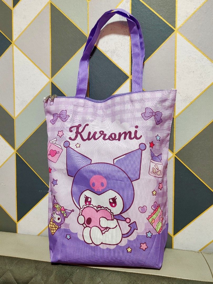 Making A Character Discription Sanrio Kuromi Purple Large Tote Bag, Toys & Collectibles, Fan ...