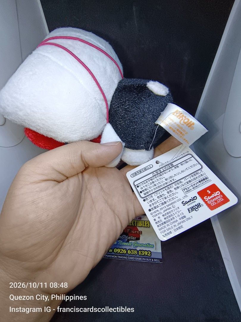 SANRIO Plush - HELLO KITTY #1 (EIKOH) YEAR 2013 / JAPAN (Category: Plushies & Soft Toys) located in Quezon City. Submitted by 710francis (Listing ID 1467172036, Image 2). Description: *680 Pesos *SANRIO PLUSH / EIKOH / YEAR 2013 / JAPAN L.L. *HELLO KITTY #1 *JUST MESSAGE FOR MORE INQUIRIES....