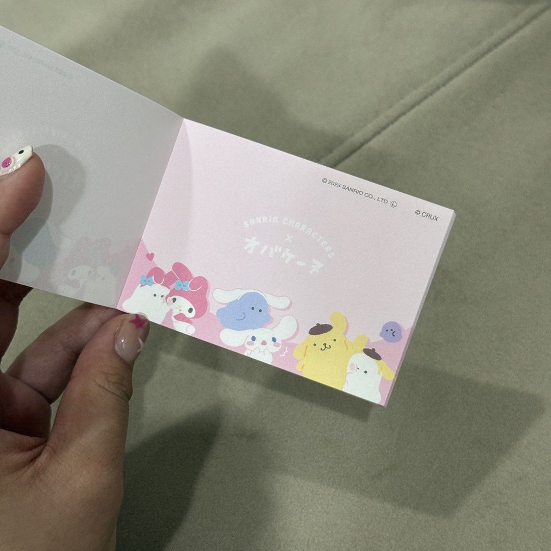 sanrio x obake memo pad (Category: Stationery & School Supplies) located in Iba. Submitted by drewychewy (Listing ID 1467353370, Image 3). Description: mop: gcash/maribank mod: j&t.