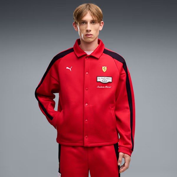 Scuderia Ferrari Puma T7 Track Jacket (Category: Coats, Jackets and Outerwear) located in Makati City. Submitted by bodegavendetta (Listing ID 1467313467, Image 2). Description: - bought in singapore for php 6500 - brand new with tags - size M men’s, fits oversized on women’s - iconic rosso corsa red, not available in the philippines! .