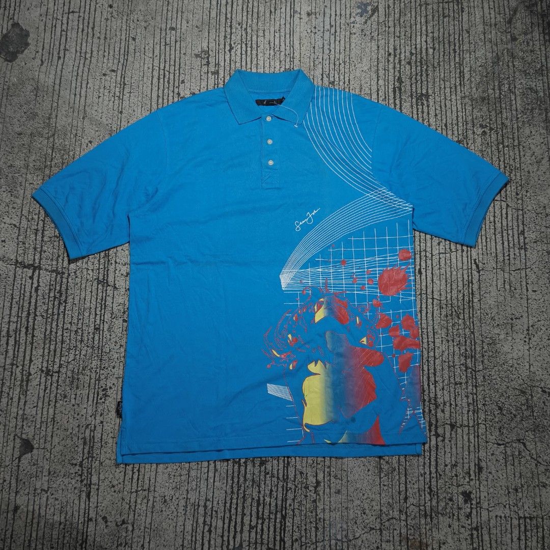 Sean John polo shirt (Category: Tshirts & Polo Shirts ) located in Manila. Submitted by tondoswag (Listing ID 1467225272, Image 1). Description: Sean John polo shirt (Abstract Graphic And Splatter Print) Color rate: 10/10 Condition: 9.5/10 issue: check photo (2, 4) measurements (measured by inches) width - 25 length - 32.
