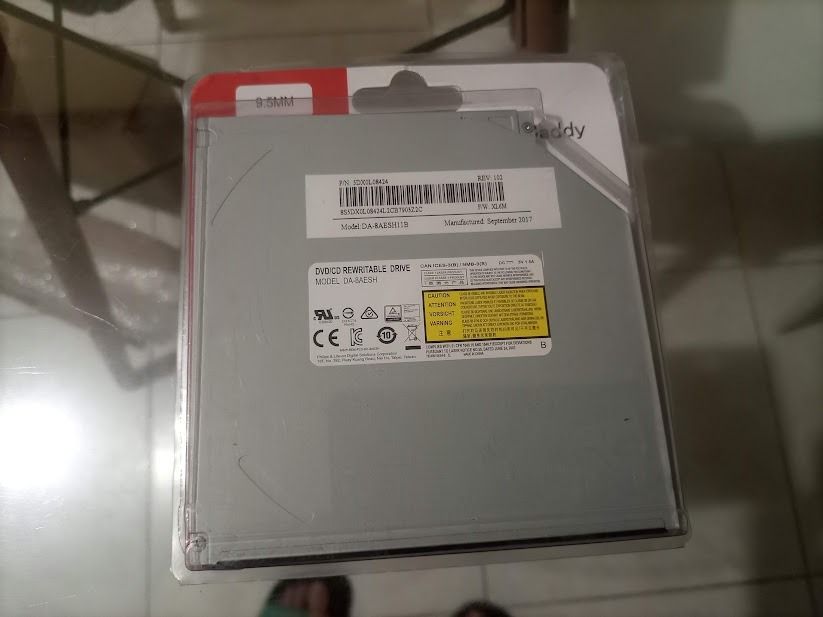 Second HDD Caddy with DVD Drive (Category: Hard Disks & Thumbdrives) located in Quezon City. Submitted by susmaryosep1 (Listing ID 1467268422, Image 2). Description: - Brand new, unopened packaging - Fits standard 9.5mm laptop optical drive slots - Includes extra storage caddy for a second SSD or hard drive - Comes with the original DVD rewritable drive - Easy way to upgrade your laptop storage and keep your old drive 300.