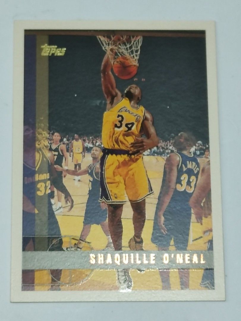 Shaquille O'Neal 1997 Topps (Category: Raw Singles) located in Lipa City. Submitted by mark_collections (Listing ID 1467209315, Image 1). Description: Shaquille O'Neal 1997 Topps Mode of Payment: Gcash.
