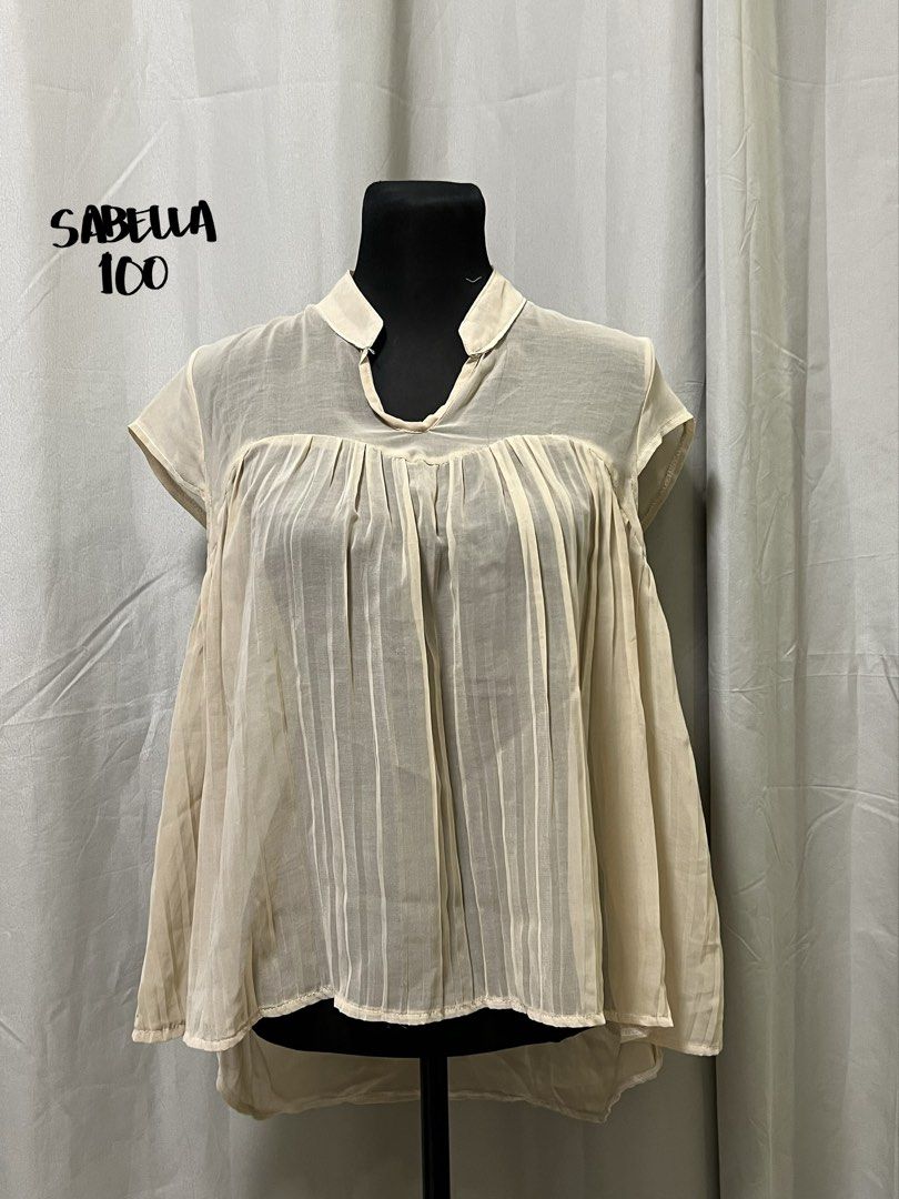 Sheer pleated blouse (Category: Blouses) located in Las Pinas. Submitted by jilanah (Listing ID 1467354032, Image 1). Description: .