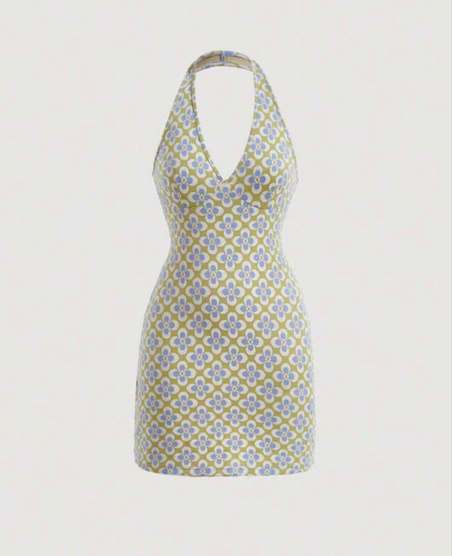 Shein backless floral dress (Category: Dresses) located in Cabuyao City. Submitted by girlontherockspreloved (Listing ID 1467252587, Image 1). Description: Like new condition used once only. Fits S-M. No flaw. Super pretty in actual 🥰.