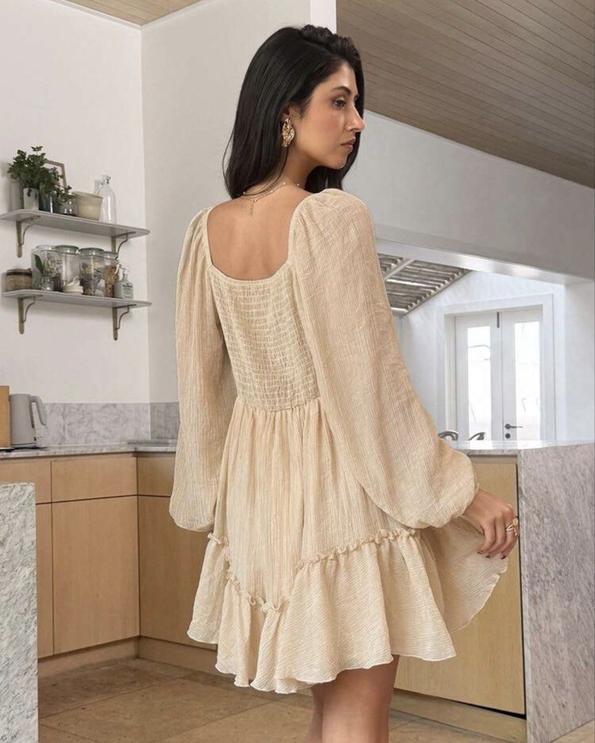 Shein dainty dress (Category: Dresses) located in Cabuyao City. Submitted by girlontherockspreloved (Listing ID 1467256361, Image 3). Description: Like new condition used once only. Fits S-M. No flaw. Super pretty in actual 🥰.