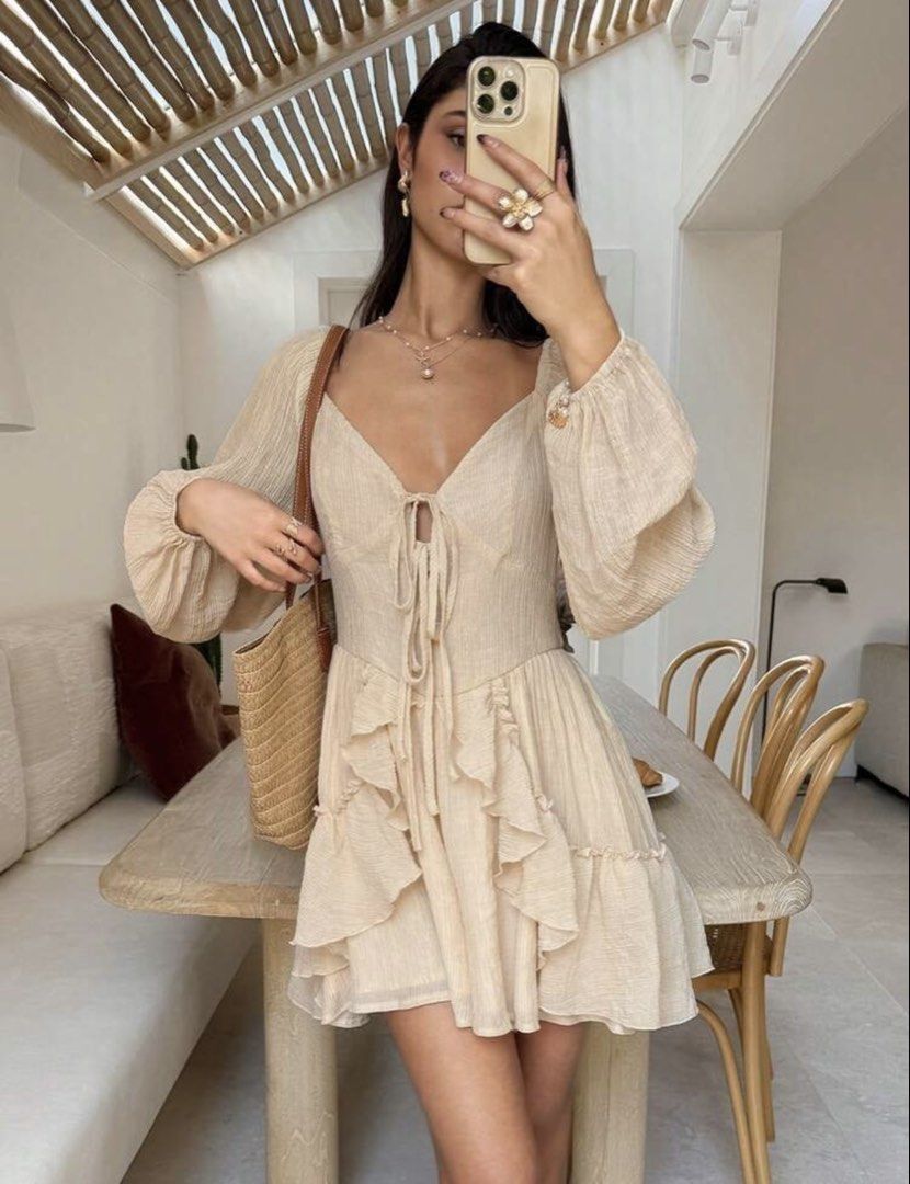 Shein dainty dress (Category: Dresses) located in Cabuyao City. Submitted by girlontherockspreloved (Listing ID 1467256361, Image 1). Description: Like new condition used once only. Fits S-M. No flaw. Super pretty in actual 🥰.