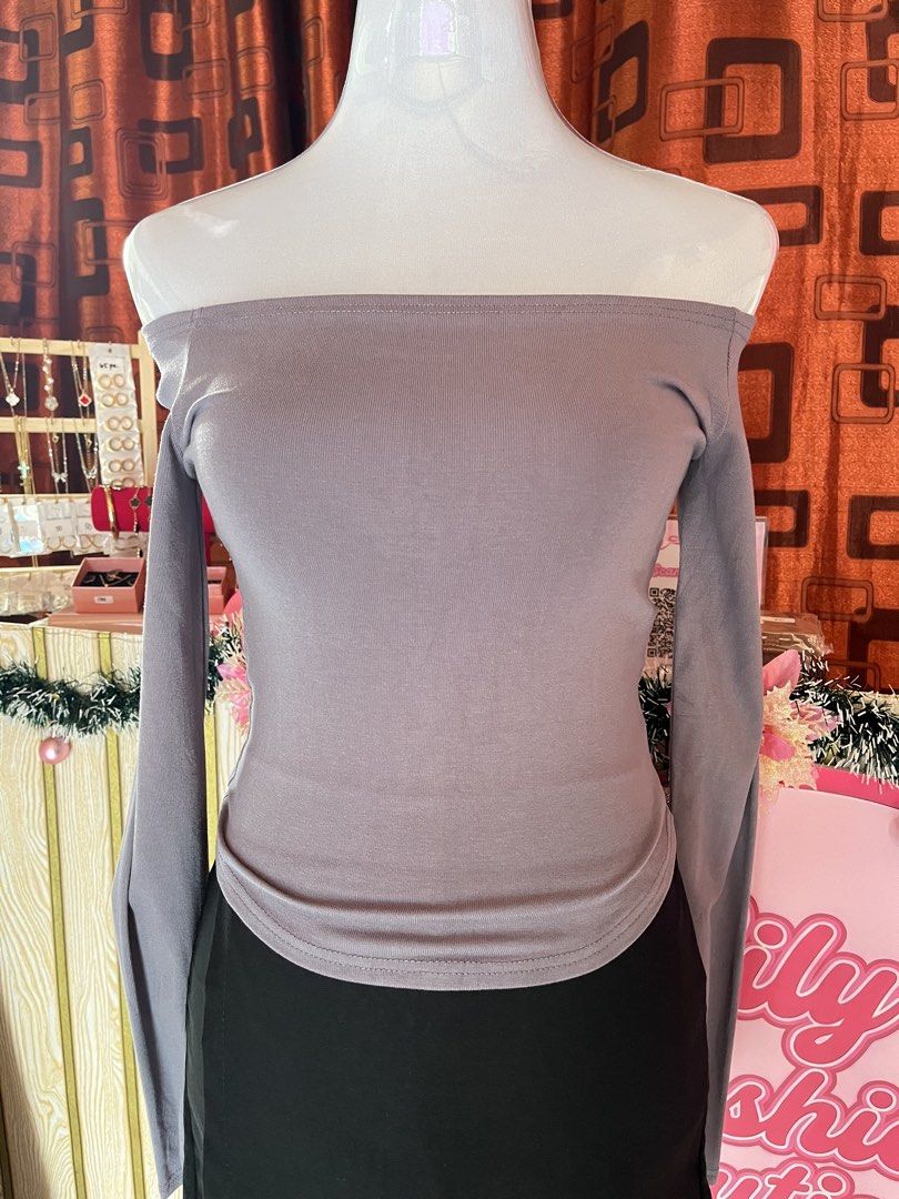 shein offshoulder longsleeve (Category: Longsleeves) located in Manila. Submitted by myapparelshop (Listing ID 1467174935, Image 1). Description: .