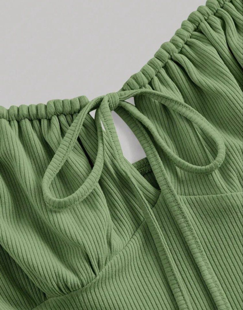 Shein ribbed midi dress (Category: Dresses) located in Cabuyao City. Submitted by girlontherockspreloved (Listing ID 1467258987, Image 3). Description: Like new condition used once only. Fits S-M. No flaw. Super pretty in actual 🥰.