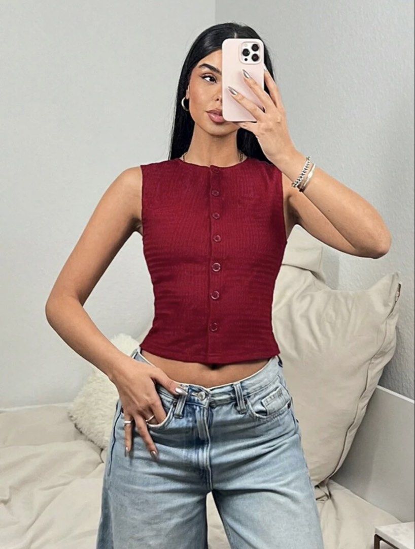shein tank top (Category: Sleeveless) located in Manila. Submitted by thvazi (Listing ID 1467284538, Image 2). Description: used once size s jnt/sdd.