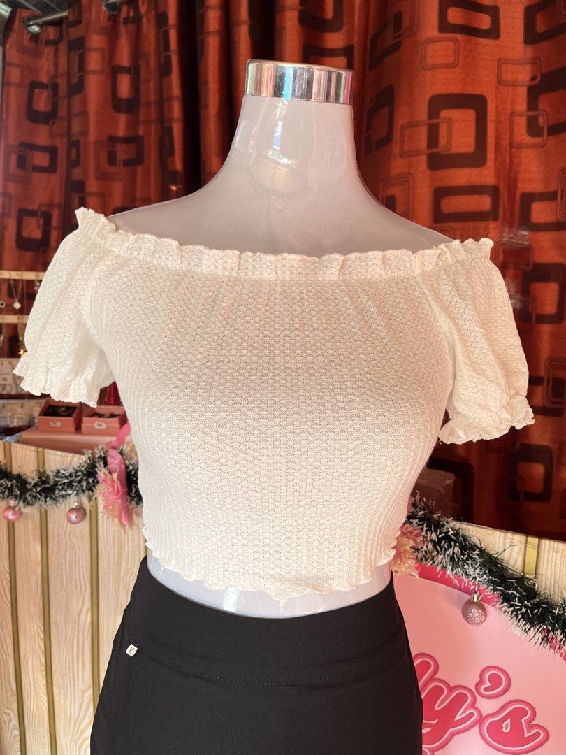 shein white offshoulder (Category: Blouses) located in Manila. Submitted by myapparelshop (Listing ID 1467184252, Image 1). Description: .