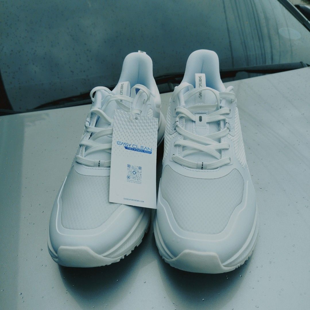 Shoes For Crews (SFC) Non-Slip Work Sneakers (Category: Sneakers) located in Lucena. Submitted by lans2.0 (Listing ID 1467278409, Image 2). Description: Selling authentic Shoes For Crews (SFC) non-slip work sneakers in fresh, all-white colorway. Equipped with Easy Clean Technology and heavy-duty slip-resistant outsoles—perfect for work environments requiring non-slip footwear like kitchens, restaurants, food service, clinics, or daily commuting. 