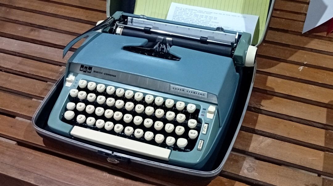 Smith-Corona Super Sterling Typewriter (Category: Stationery & School Supplies) located in Caloocan City. Submitted by wildcloud.6164e2 (Listing ID 1467311753, Image 3). Description: Redux Redux Redux 🔁 I first took the selling down because I had a cold feet. But will finally sell this for real. My Smith-Corona Super Sterling Vintage Typewriter. It came to me in rough conditions and it typed badly. The number 5 had a spring broken, but a spare p
