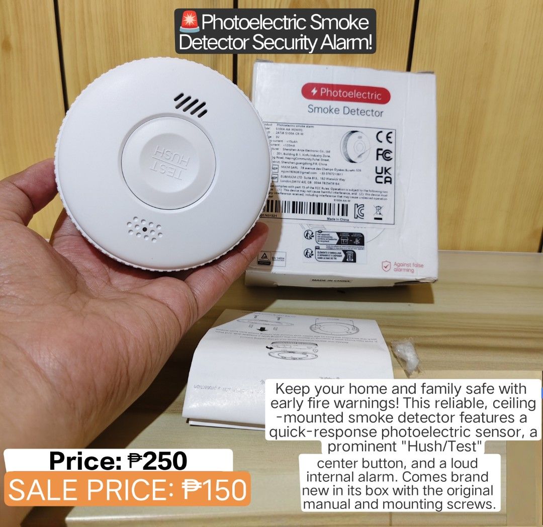 Smoke Detector (Category: Bedding & Towels) located in Baguio. Submitted by Jzys_Apparels (Listing ID 1467330734, Image 2). Description: .