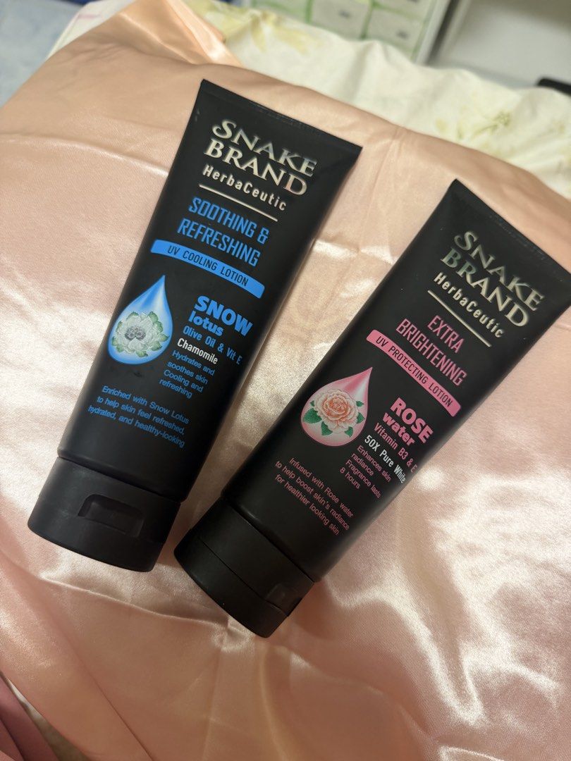 Snake Brand Lotion Take Both (Category: Body Care) located in Ilagan. Submitted by declutterphi1 (Listing ID 1467213675, Image 1). Description: Orig price - PHP 400 Sf - 70 if Luzon THIS IS BRAND NEW; unused.