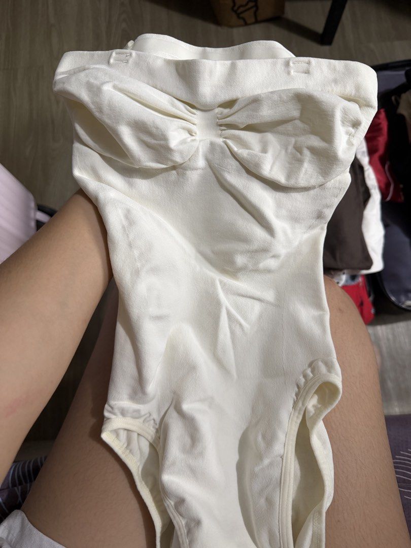 SOLA White Strapless Bodysuit Shapewear (Category: Undergarments & Loungewear) located in Manila. Submitted by karely (Listing ID 1467239892, Image 1). Description: Sola in Milk used once sinukat lang.