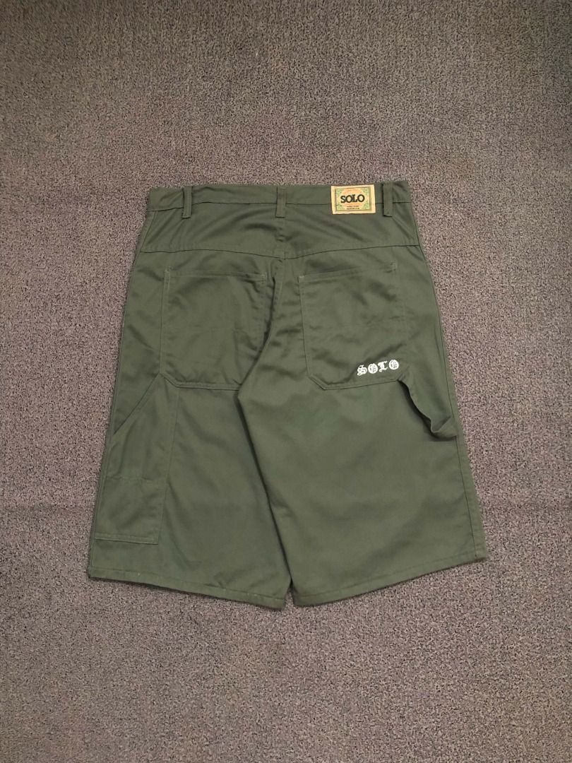 SOLO CARPENTER JORTS (Category: Shorts) located in Cagayan de Oro. Submitted by doydoy_trhift (Listing ID 1467197768, Image 1). Description: SOLO CARPENTER JORTS WAIST: 34 LENGTH: 25 THIGH: 14.5 HEM: 12.5 NO ISSUE COLOR R: 10/10 EXCELLENT CONDITION.