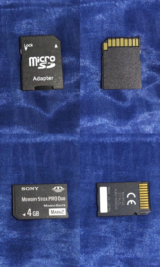 SONY M2 & Memory Stick PRO Duo + Cd-r King (Category: Memory & SD Cards) located in Manila. Submitted by meowl_vault (Listing ID 1467293780, Image 2). Description: FREE Cd-r King 8GB + adapter if TAKE BOTH ALL WORKING from japan ! 4GB Memory Stick PRO Duo ₱350 ( for PSP & Cyber-shot digi cams. ) 4GB M2 Memory Stick Micro ₱350 ( for Sony Ericsson mobile phones. ) 8GB CDR-King microSD card + Adapter ₱300 ( for phones & digital cameras. ) Adapter fo