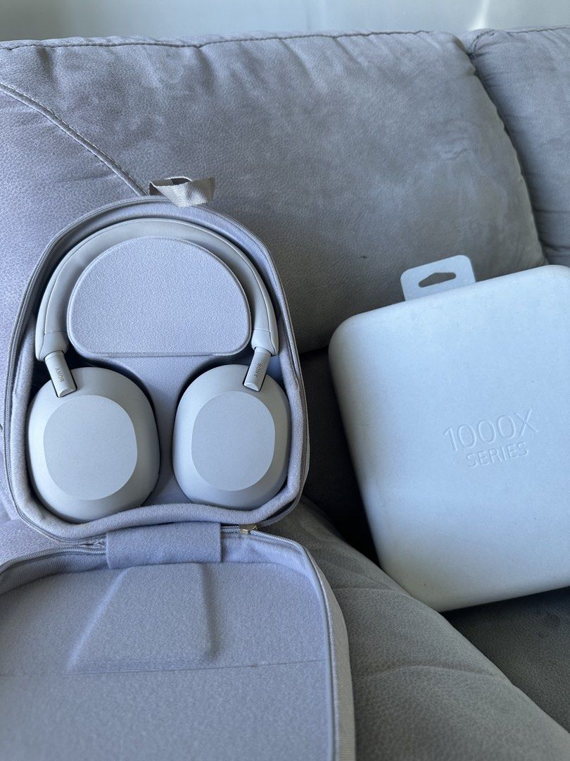 Sony WH-1000XM5 Headphones (Category: Headphones & Headsets) located in Valenzuela. Submitted by dchannah (Listing ID 1467307091, Image 2). Description: - complete with box, case, and accessories (unused) - works perfectly fine, noise cancellation intact, amazing sound quality!! - purchased in rustans cebu 9/2023 for around 18k - light makeup stains on the inside - slightly negotiable, but auto no to lowballers! - rfs: upgrade 📍paso de blas, val