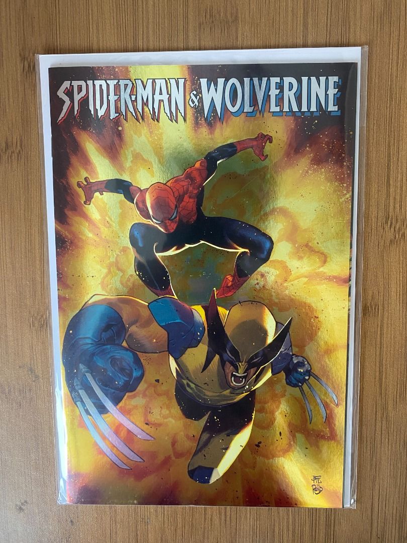 Spiderman and Wolverine 1 Foil (Category: Comics & Manga) located in Quezon City. Submitted by asterisx_collections_185 (Listing ID 1467325382, Image 1). Description: Spiderman and Wolverine 1 Foil VG NM Location: Novaliches Quezon City Can do meet up? Yes at BGC during my RTO Can ship? Yes - via Grab / Courier service - yes but need to pool 5 or more orders before shipping out Mode of payment - bank transfer/ gcash Cross-posted.