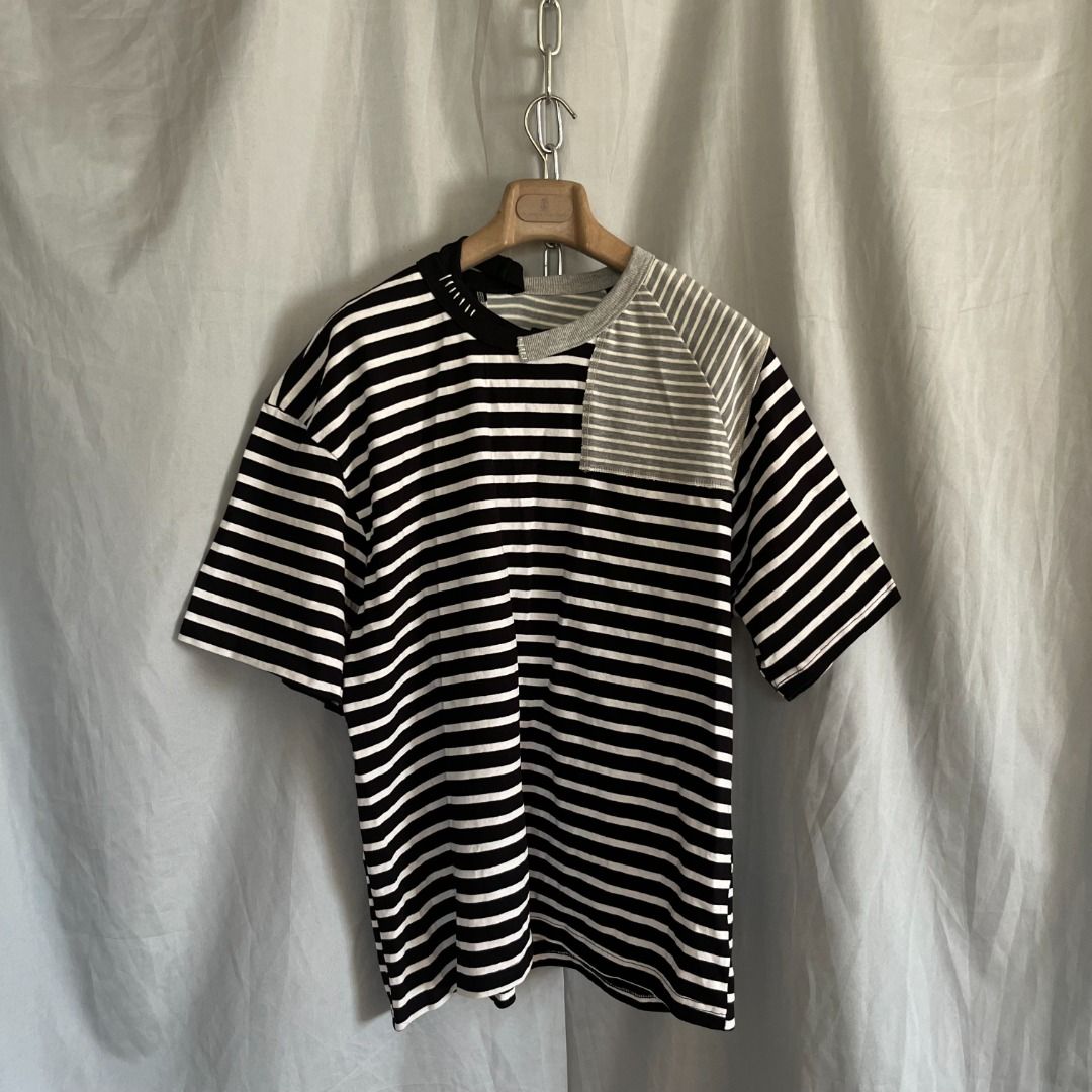 SS22 Kolor Docking Stripe T-Shirt (Category: Tshirts & Polo Shirts ) located in Quezon. Submitted by _babypluto (Listing ID 1467190042, Image 1). Description: agged size: 1 Condition: no flaws, very good condition MEASUREMENTS: Width: 24 inches Length: 29 inches Note: actual color of the item may change due to lighting. .
